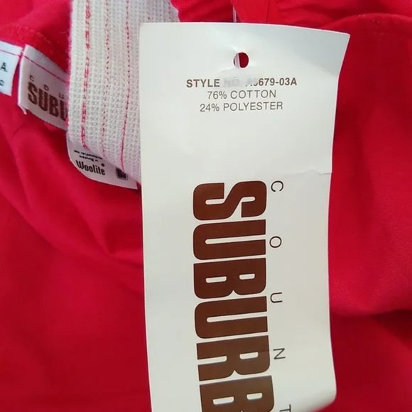 Vintage 60s Skirt Country Suburbans Red High Waist Rustic Khaki Full Size 8 NWT - Picture 7 of 8